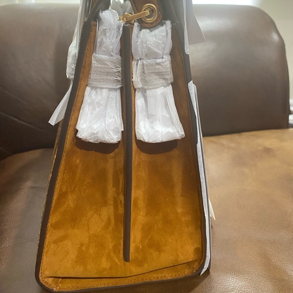 TORY BURCH• Lee Radziwill Double Exotic Bag - Picture 4 of 13